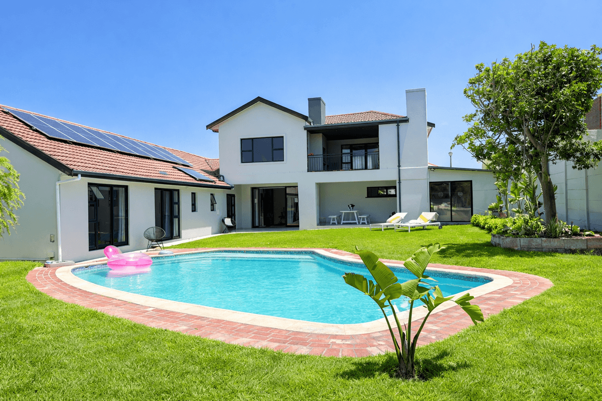 House exterior with pool